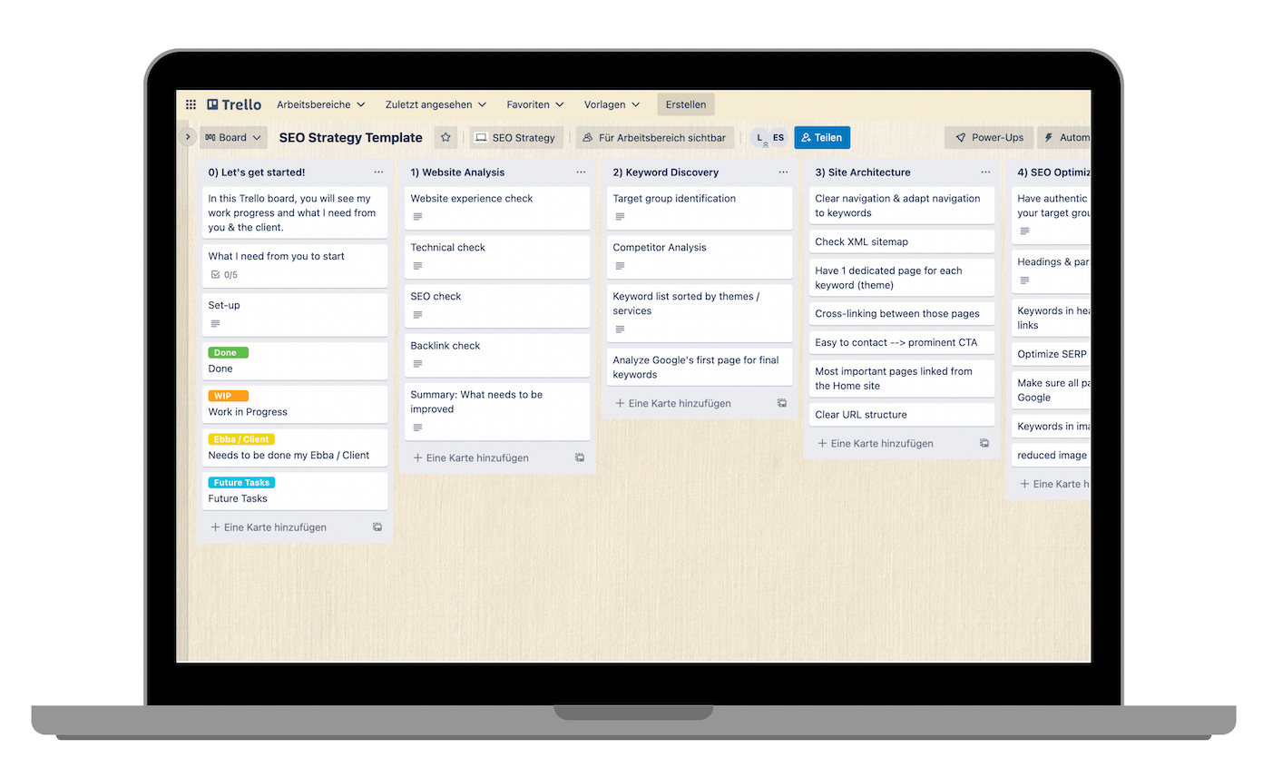 seo beratung und seo roadmap